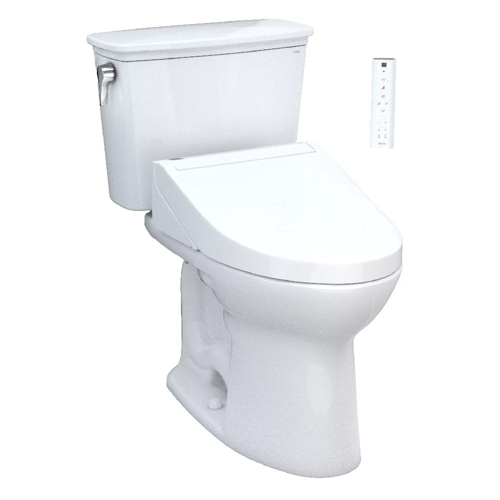 [MW7863084CEFG.10#01] TOTO Drake Washlet C5 With 1.28 GPF Elongated Bidet Toilet With Left Hand Lever (SAK78219)