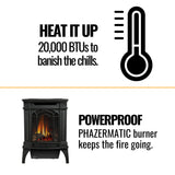 Napoleon Arlington 20 Cast Iron Millivolt Ignition Natural Gas Stove, 19" [GDS20NSB]