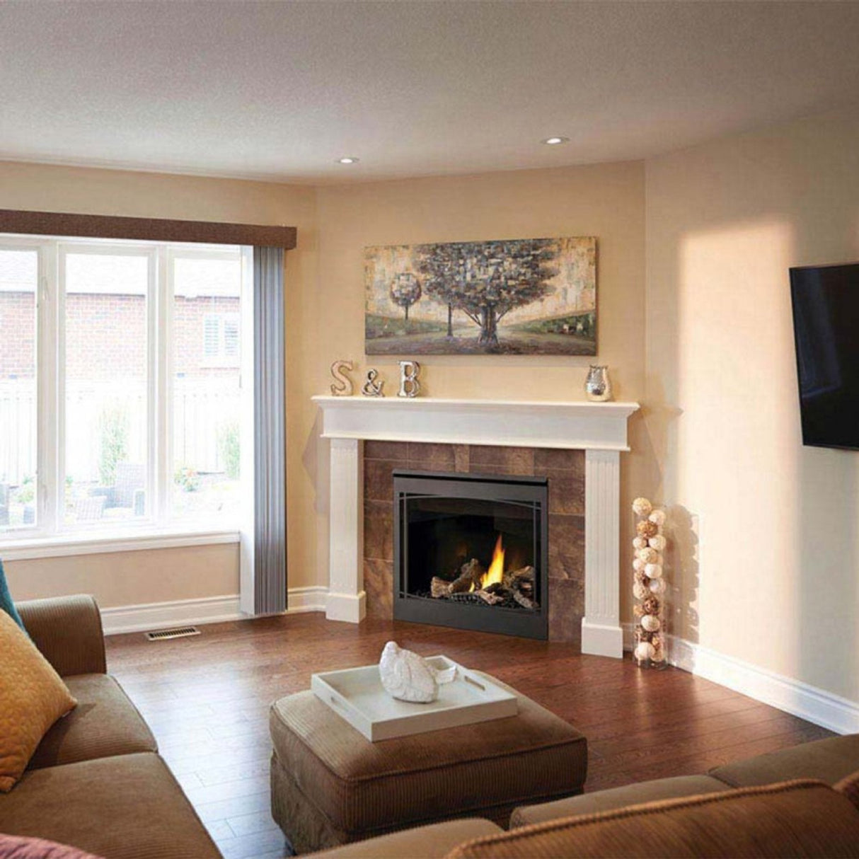 Napoleon Ascent 36 Direct Vent Electronic Ignition Natural Gas Fireplace, 35" [BX36NTRE]