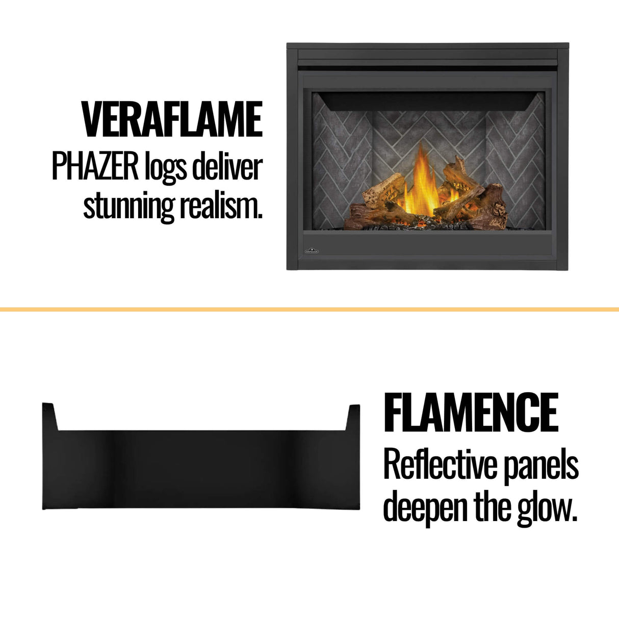 Napoleon Ascent 42 Direct Vent Electronic Ignition Natural Gas Fireplace With Back-Up Control System, 42" [B42NTRE]