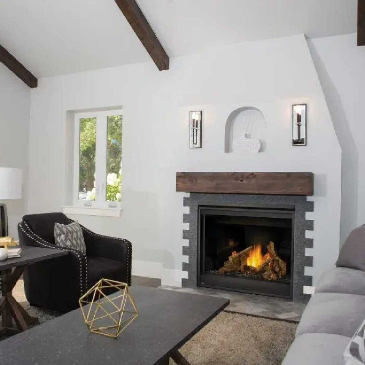 Napoleon Ascent 70 Direct Vent Electronic Ignition Propane Gas Fireplace, 35" [GX70PTE/NTE-1]