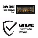 Napoleon Ascent 42" Linear Premium Direct Vent Natural Gas Fireplace With Bluetooth Features [BLP42NTE]