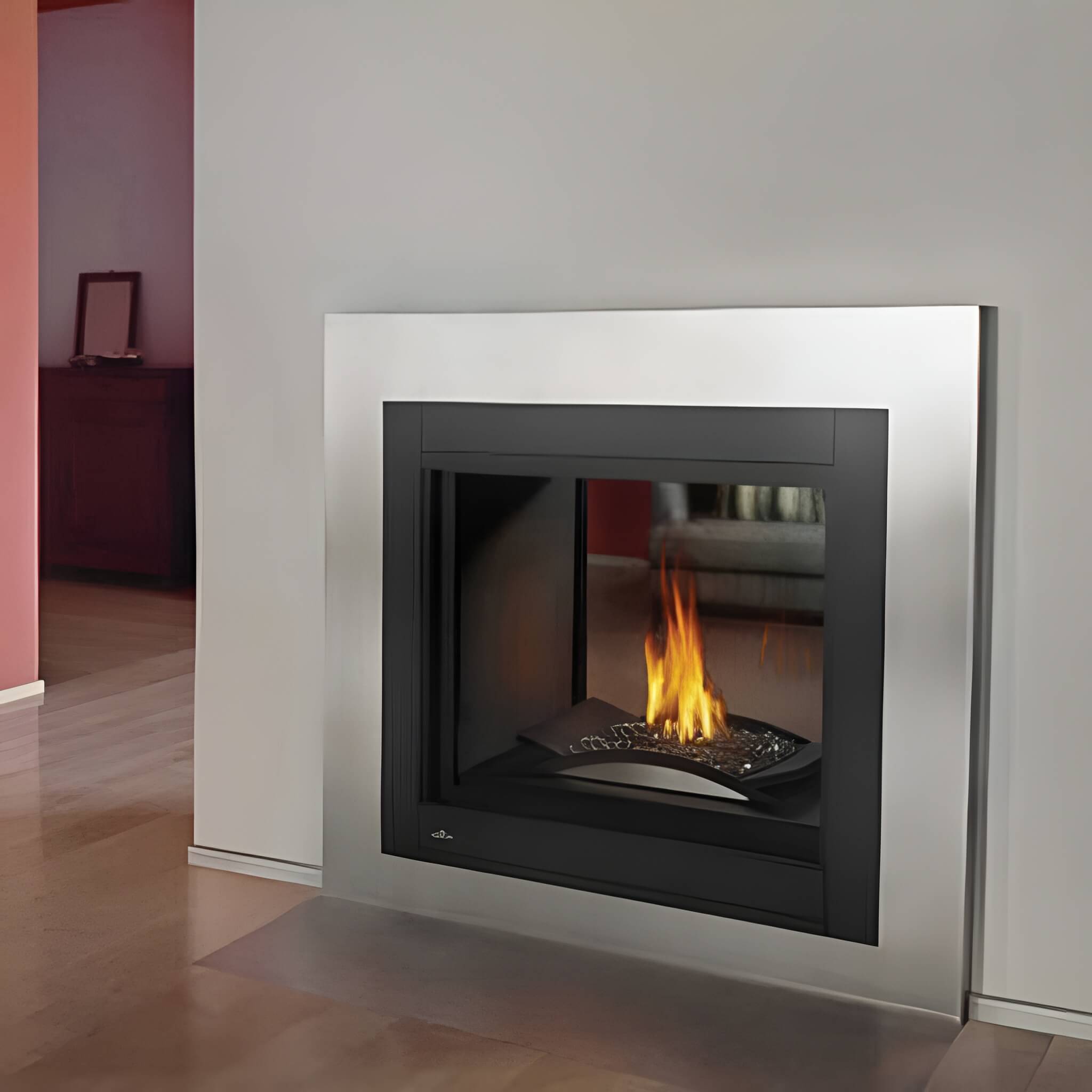 Napoleon Ascent Multi-View 3 Sided Glass Ember Bed Direct Vent Natural Gas Fireplace, 43" [BHD4PGN]