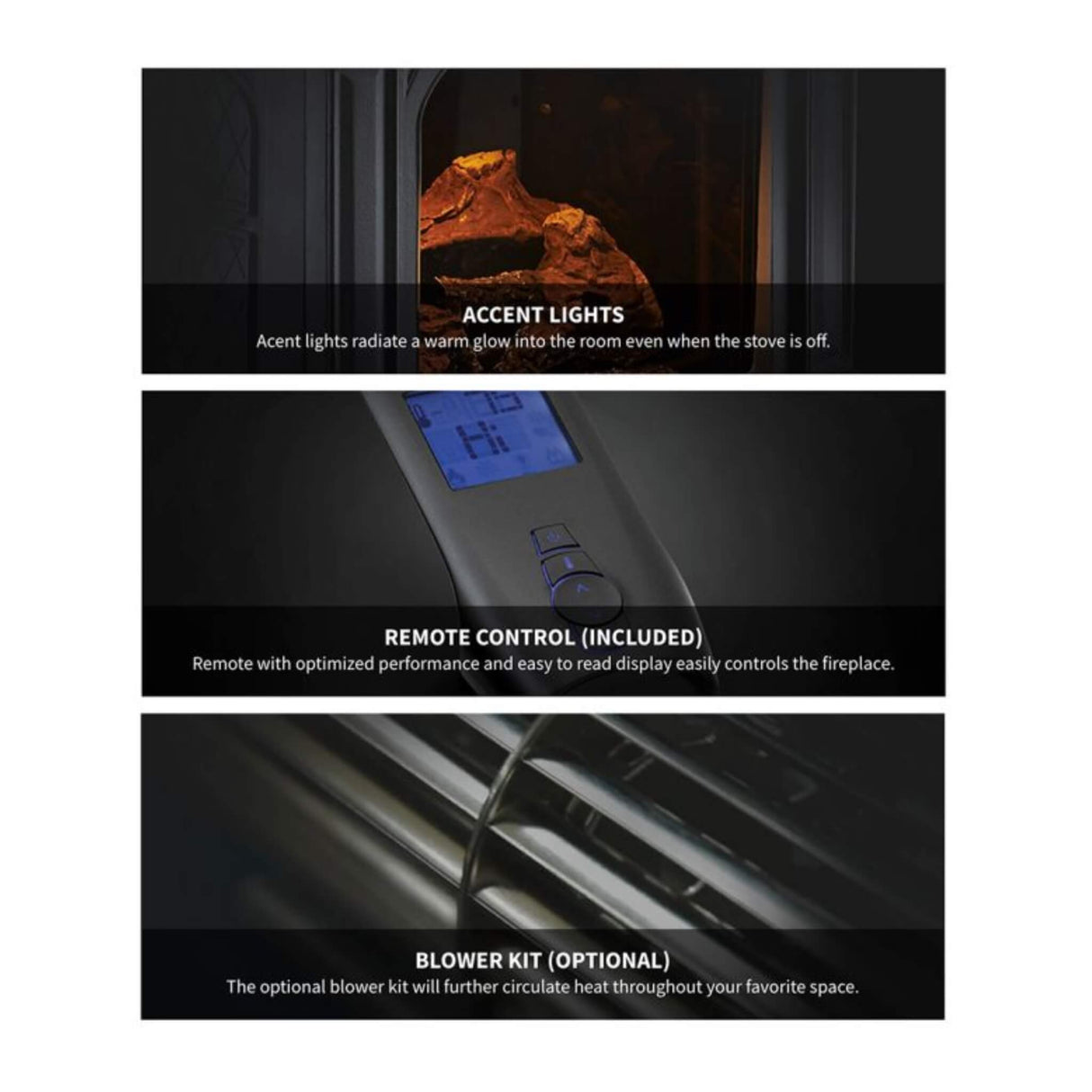 Napoleon Tall Linear Vector Direct Vent Natural Gas Fireplace With Remote Control [TLV50/62/74N]