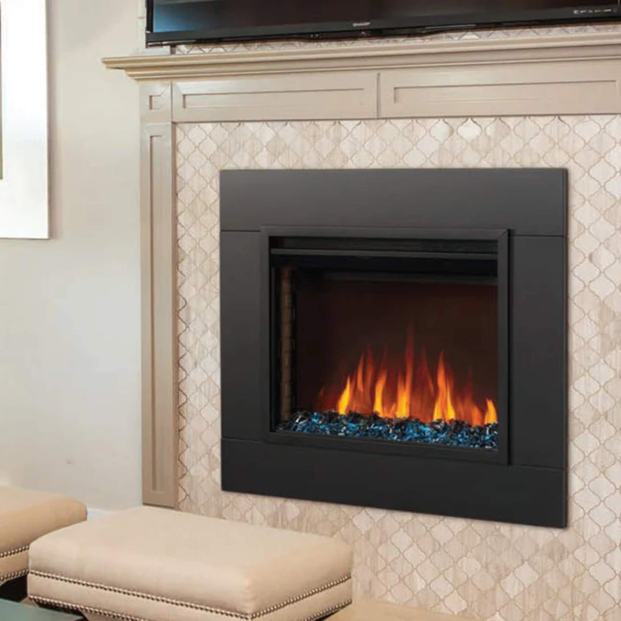 Napoleon Cineview 30 Self-Trimming Electric Fireplace Insert, 30" [NEFB30H]