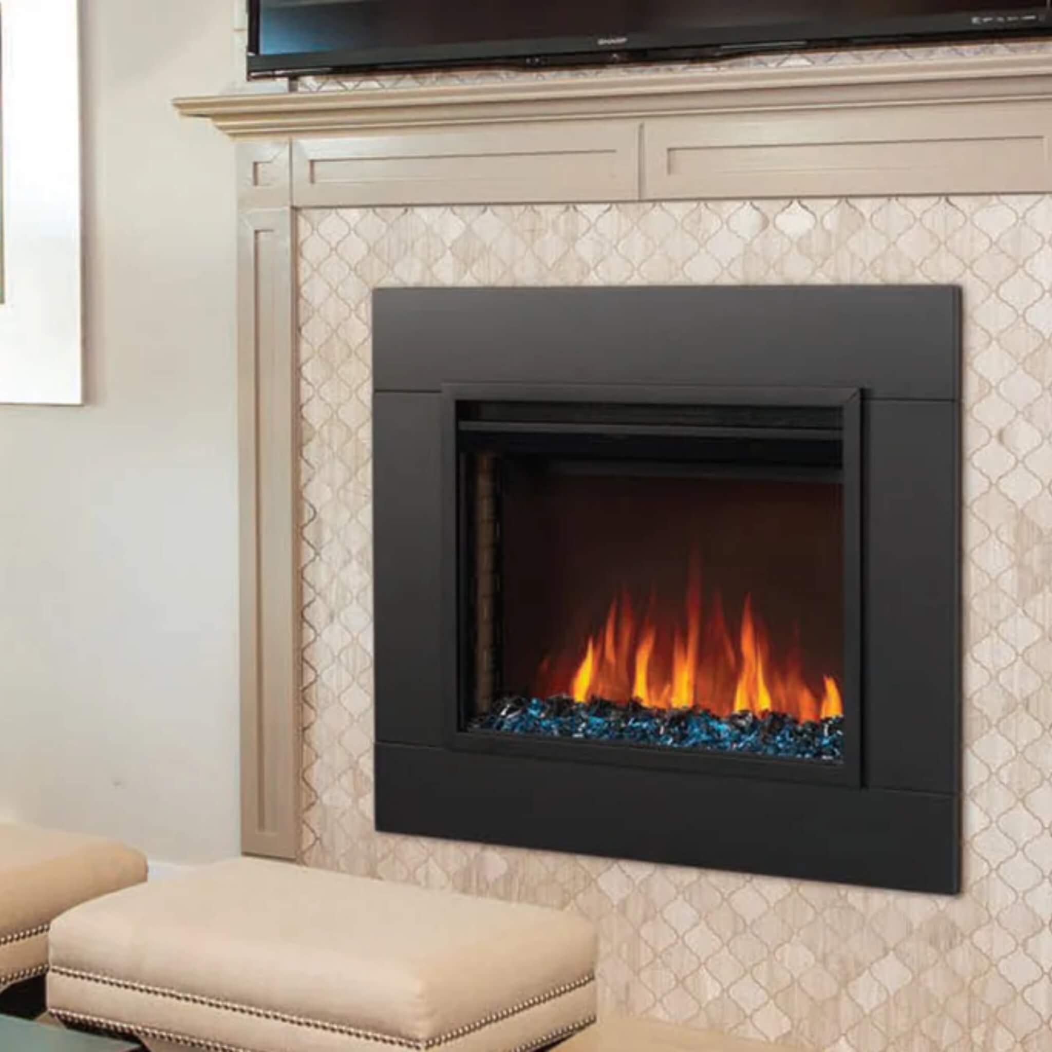 Napoleon Cineview 30 Self-Trimming Electric Fireplace Insert, 30" [NEFB30H]