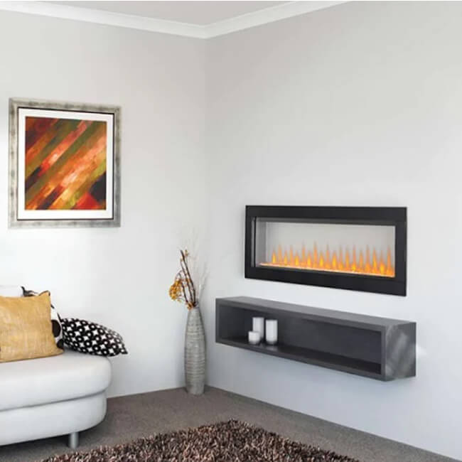 Napoleon Clearion Elite 60 Fully Recessed See Thru Wall Mounted Electric Fireplace, 60" [NEFBD60HE]