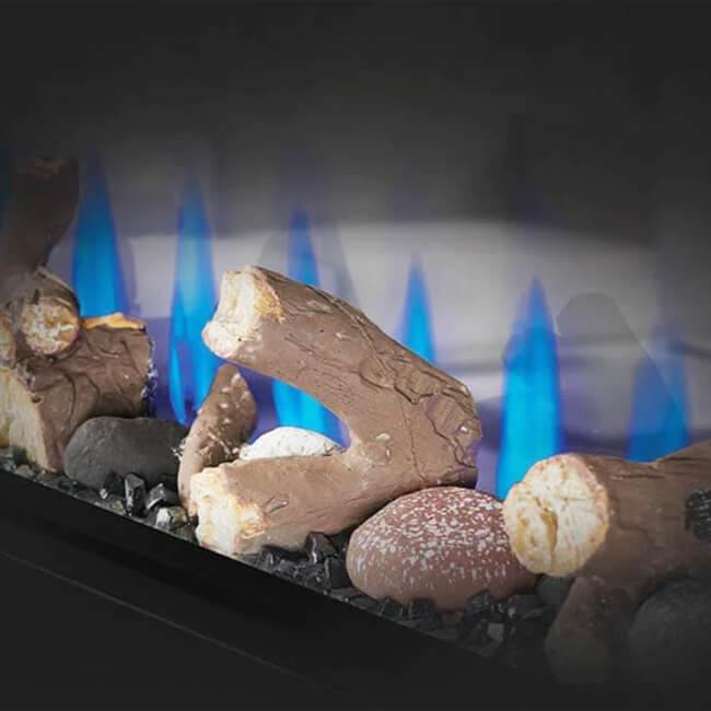 Napoleon Clearion Elite 60 Fully Recessed See Thru Wall Mounted Electric Fireplace, 60" [NEFBD60HE]