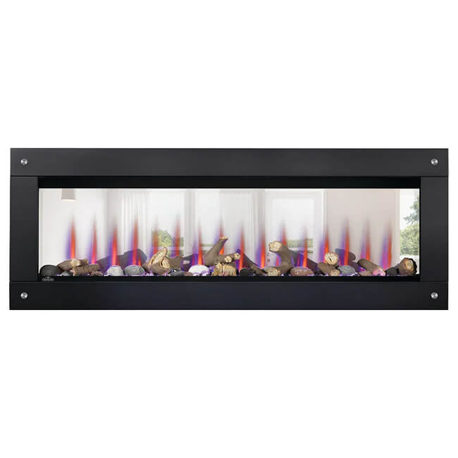 Napoleon Clearion Elite 60 Fully Recessed See Thru Wall Mounted Electric Fireplace, 60" [NEFBD60HE]