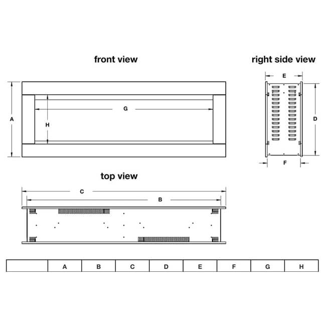 Napoleon Clearion Elite 60 Fully Recessed See Thru Wall Mounted Electric Fireplace, 60" [NEFBD60HE]