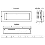 Napoleon Clearion Elite 60 Fully Recessed See Thru Wall Mounted Electric Fireplace, 60" [NEFBD60HE]