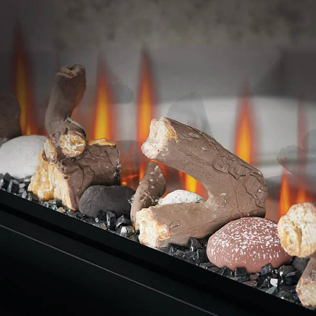 Napoleon Clearion Elite 60 Fully Recessed See Thru Wall Mounted Electric Fireplace, 60" [NEFBD60HE]