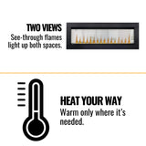 Napoleon Clearion Elite See-Through True Zone Heating Built-In Electric Fireplace [NEFBD50/60HE]