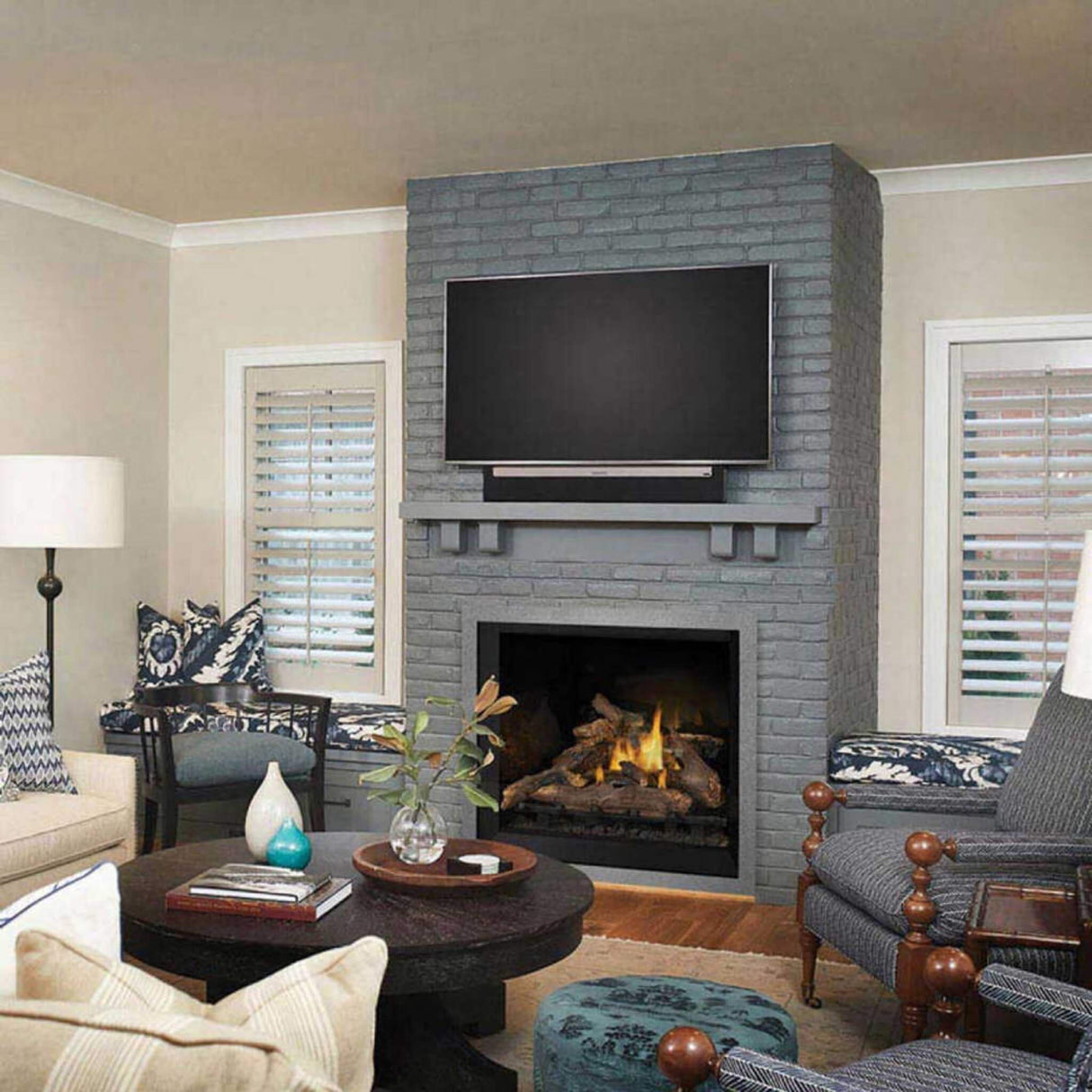 Napoleon Elevation Direct Vent Fireplace With 36" Tempered Glass [E36/42N/PTE]