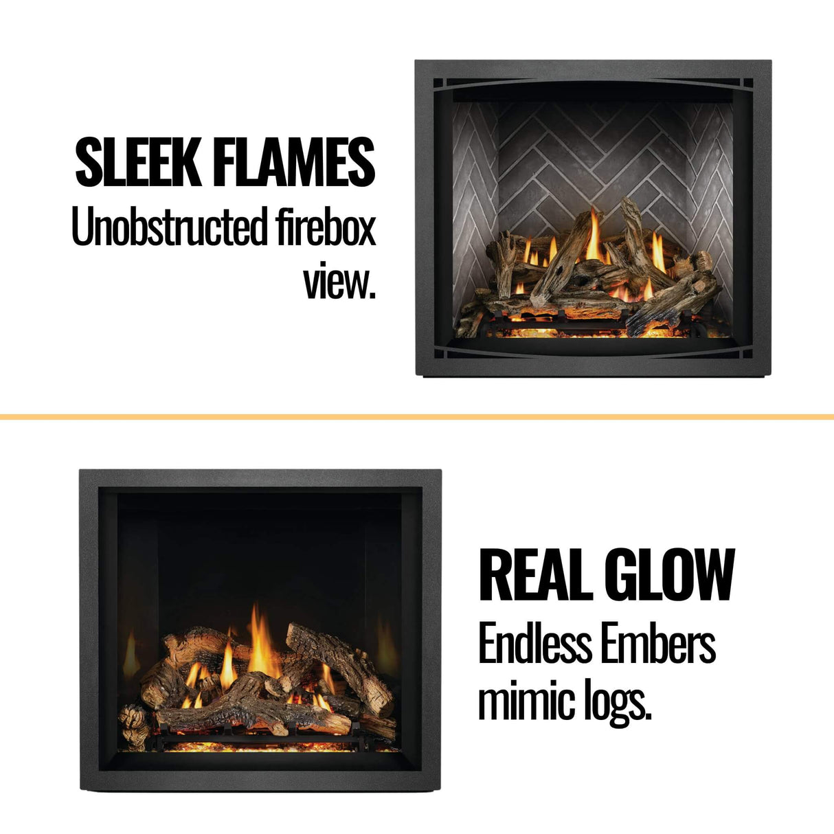 Napoleon Elevation X 36 Direct Vent Electronic Ignition Propane Gas Fireplace With Remote Control, 38" [EX36N/PTEL]