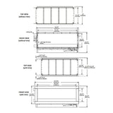 Napoleon Galaxy 48 Outdoor Linear See-Thru Electronic Start Natural Gas Fireplace, 50" [GSS48STE]
