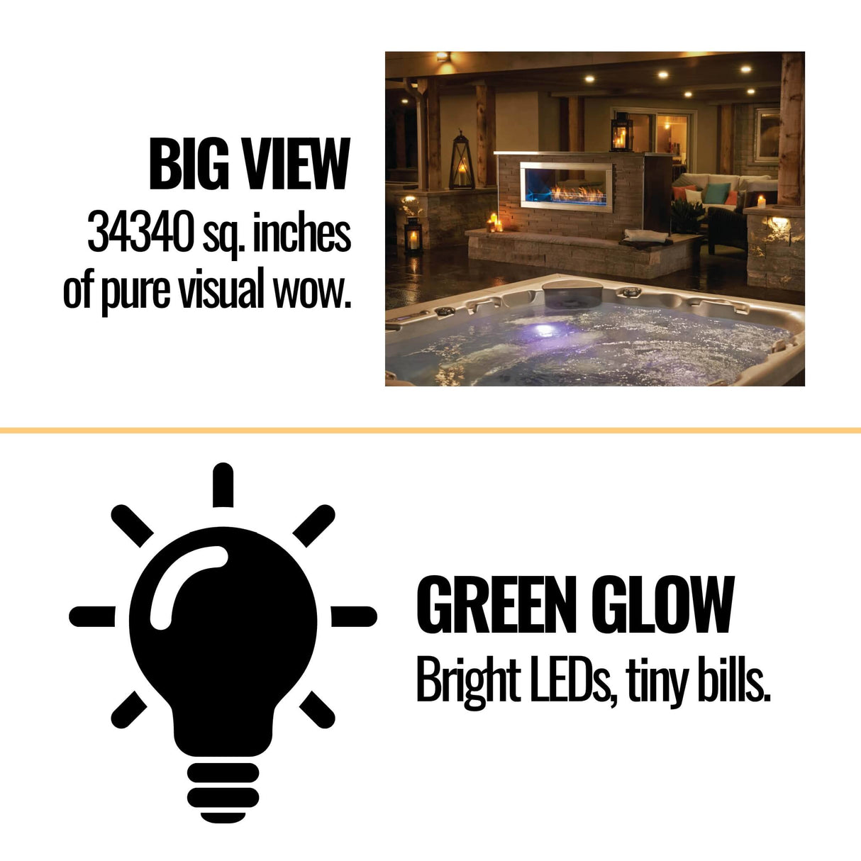 Napoleon Galaxy 48 Outdoor Linear See-Thru Electronic Start Natural Gas Fireplace, 50" [GSS48STE]