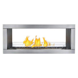 Napoleon Galaxy 48 Outdoor Linear See-Thru Electronic Start Natural Gas Fireplace, 50" [GSS48STE]