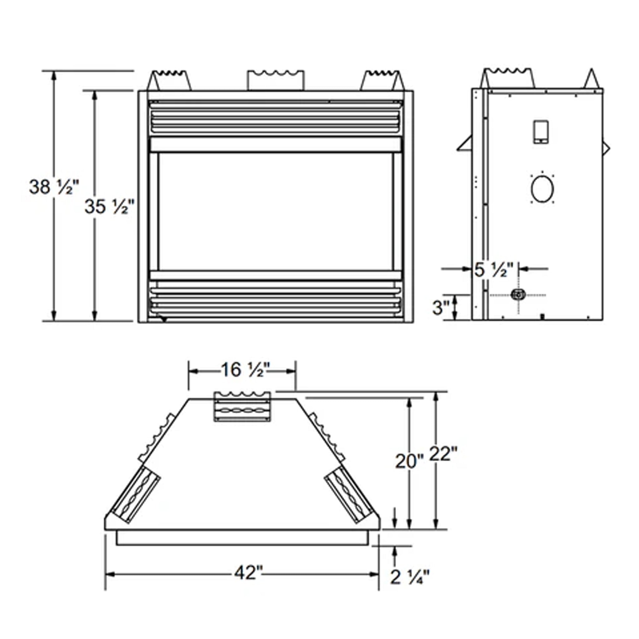 Napoleon Grandville Vent-Free Natural Gas Fireplace [GVF42-1N]