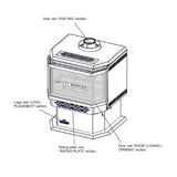 Napoleon Haliburton 50 Direct Vent Millivolt Ignition Compact Natural Gas Stove, 22" [GDS28-1NSB]