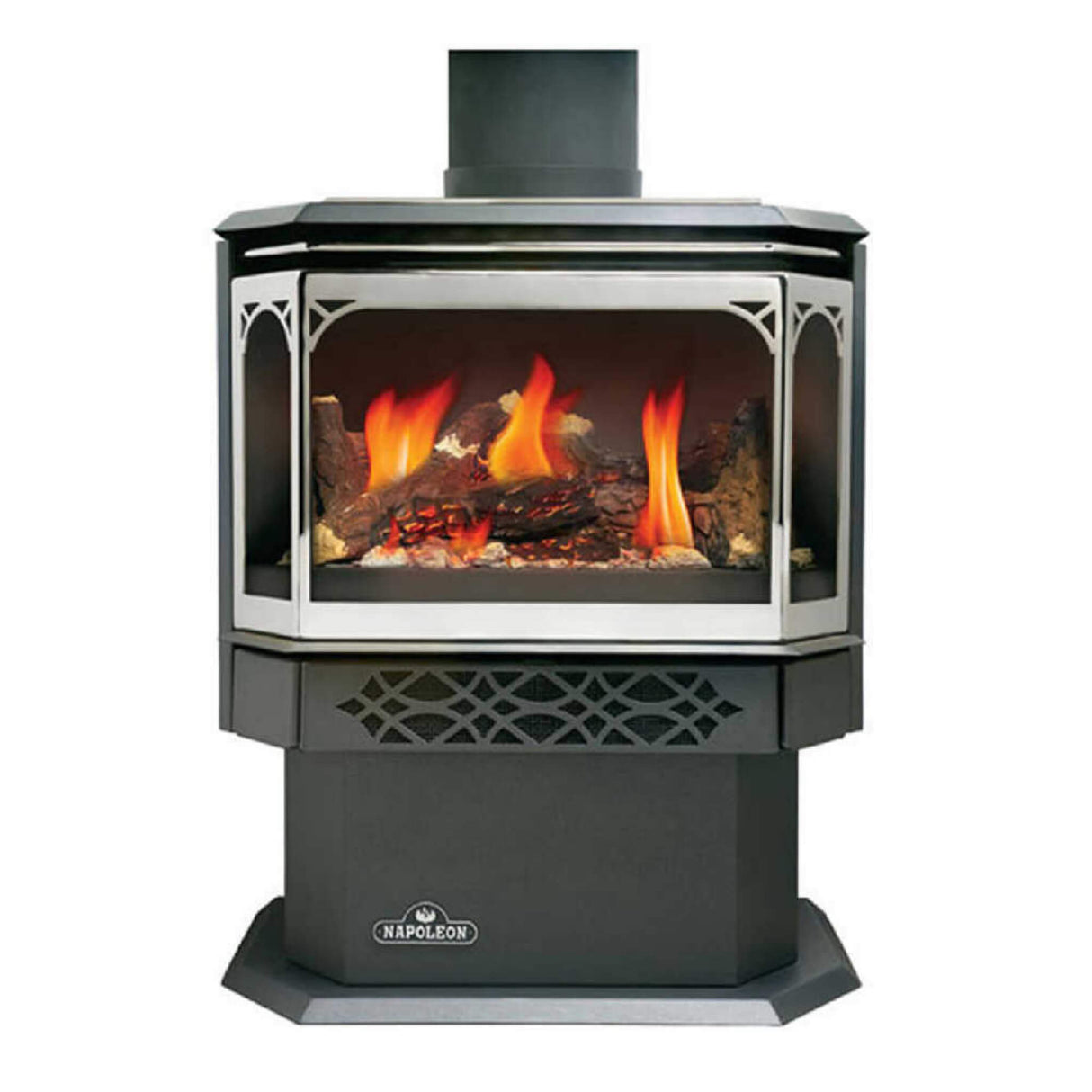 Napoleon Haliburton 50 Direct Vent Millivolt Ignition Compact Natural Gas Stove, 22" [GDS28-1NSB]