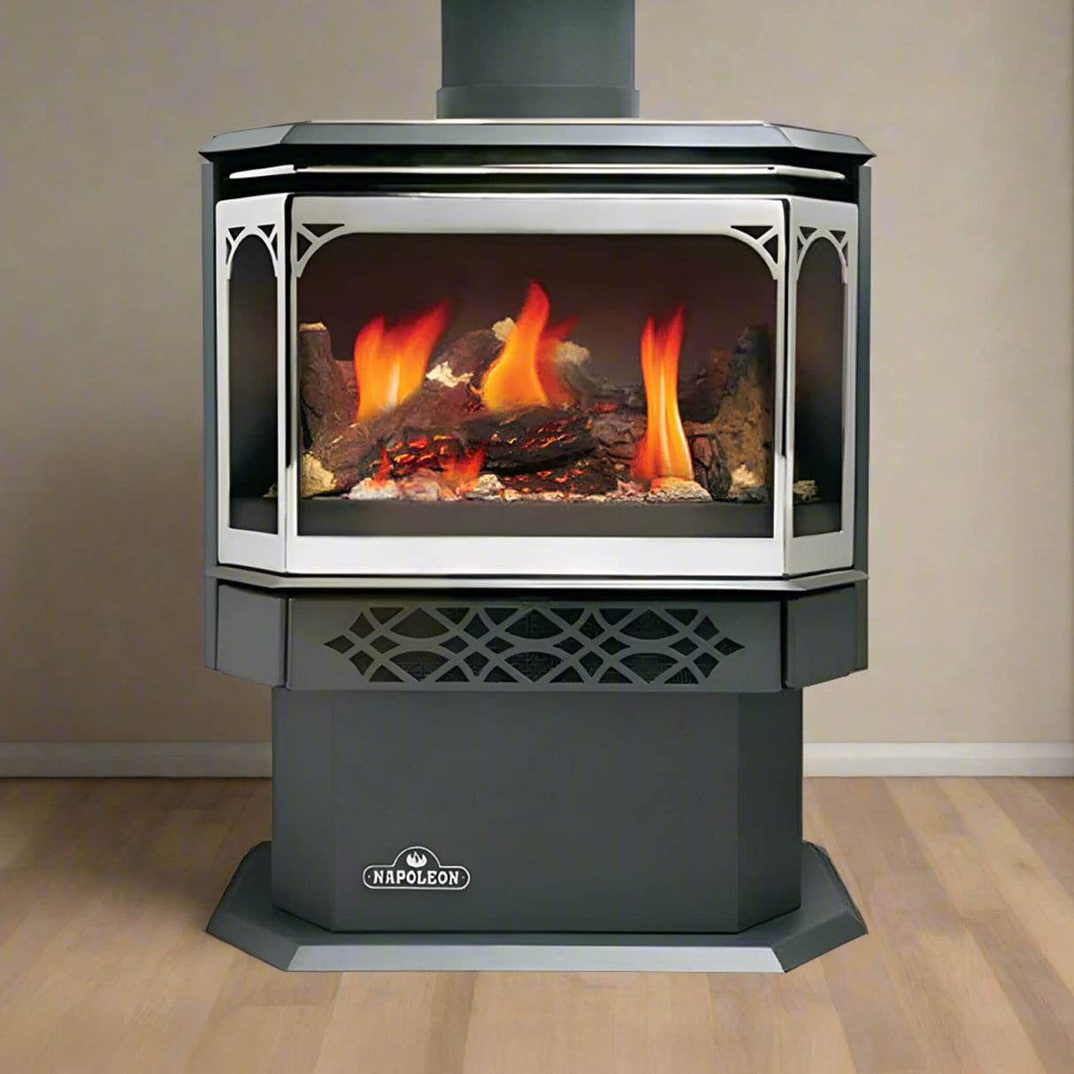 Napoleon Haliburton 50 Direct Vent Millivolt Ignition Compact Natural Gas Stove, 22" [GDS28-1NSB]