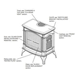 Napoleon Knightsbridge 60 Majolica Brown Natural Gas Stove With Flame And Heat Adjustment, 27" [GDS60-1NNSB]