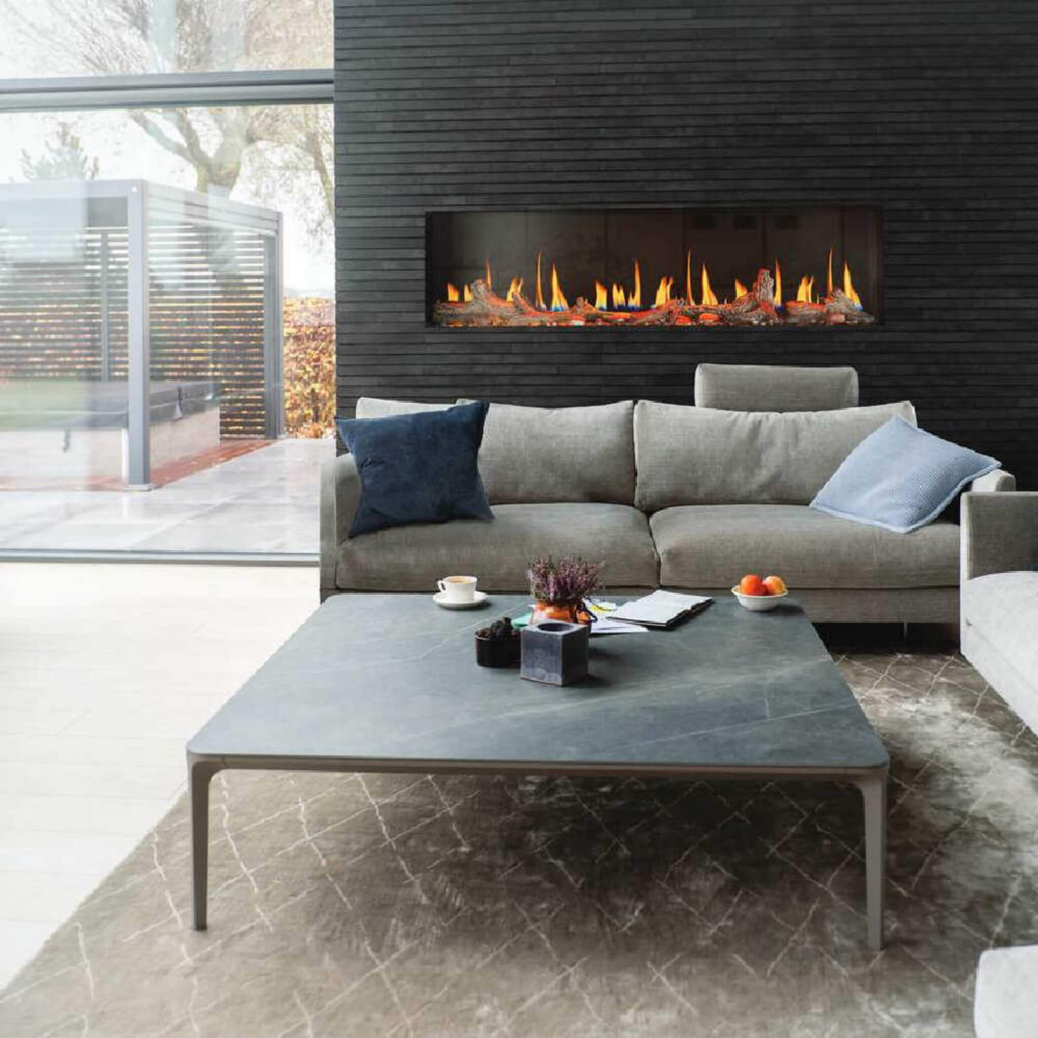 Napoleon Luminex 65" LCD Built-In Electric Fireplace With Remote Control [NEFL65LCD-3SV]
