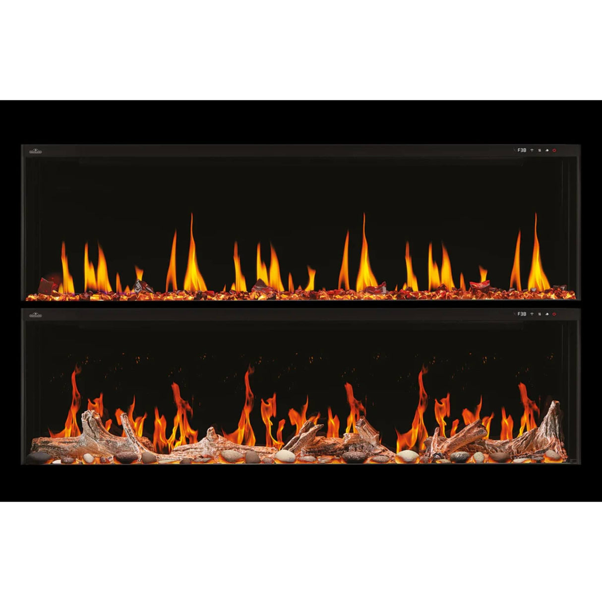 Napoleon Luminex 65" LCD Built-In Electric Fireplace With Remote Control [NEFL65LCD-3SV]