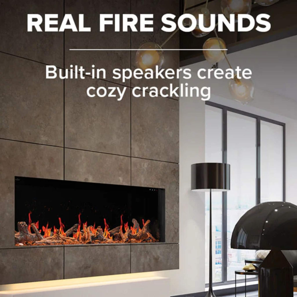 Napoleon Luminex 65" LCD Built-In Electric Fireplace With Remote Control [NEFL65LCD-3SV]