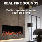 Napoleon Luminex 65" LCD Built-In Electric Fireplace With Remote Control [NEFL65LCD-3SV]