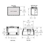 Napoleon Oakville 3 Direct Vent Natural Gas Fireplace Insert, 28" [GDI3N-1]