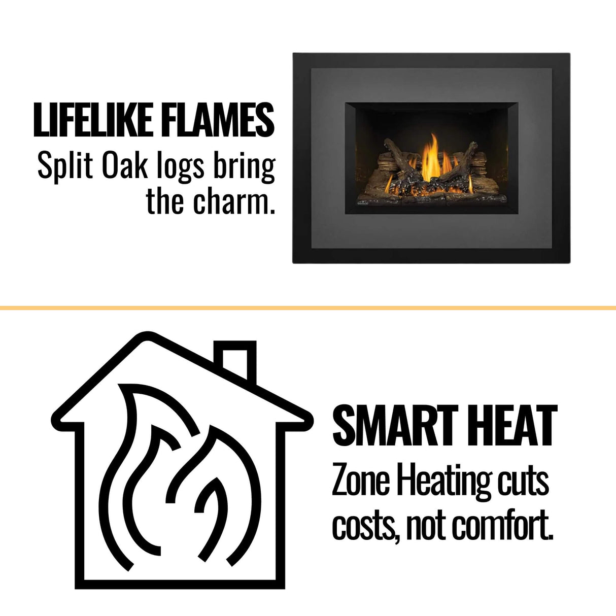 Napoleon Oakville 3 Direct Vent Natural Gas Fireplace Insert, 28" [GDI3N-1]