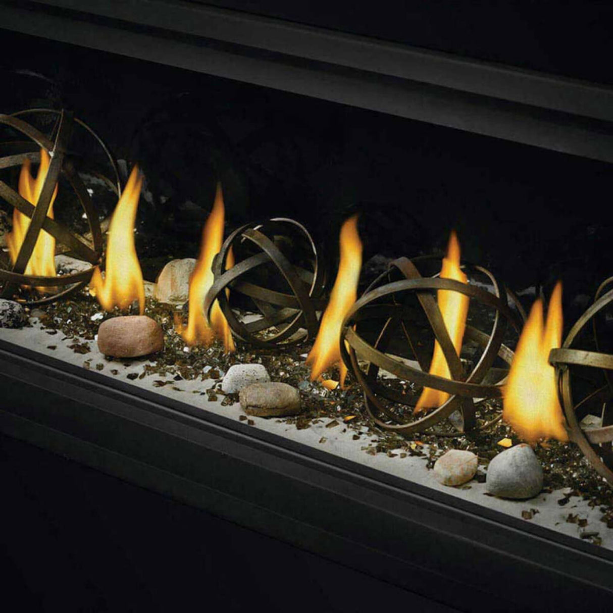 Napoleon Vector 50 Single-Sided Direct Vent Electronic Natural Gas Fireplace With Night Light System, 65" [LV50N-2]