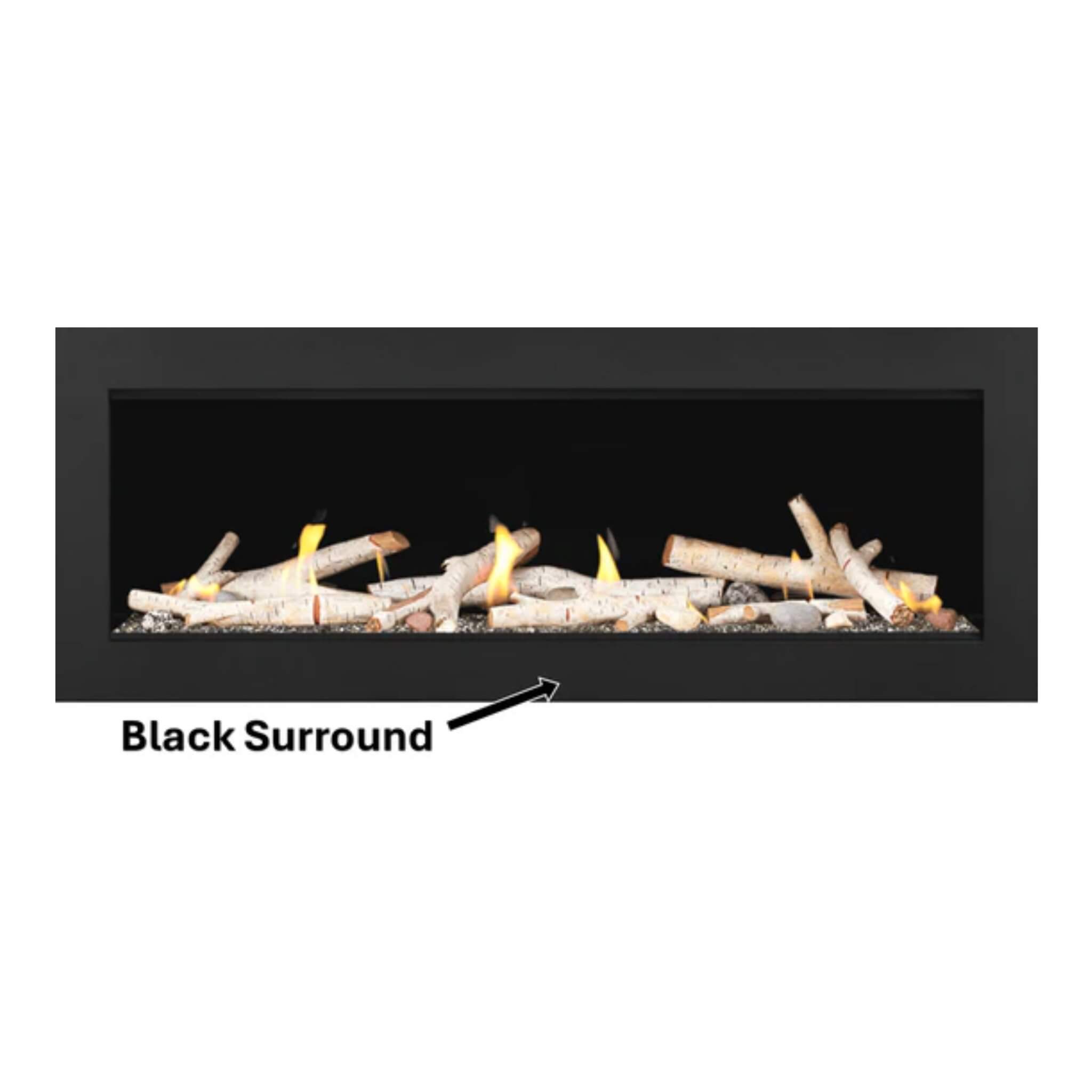 Napoleon Vector 50 Single-Sided Direct Vent Electronic Natural Gas Fireplace With Night Light System, 65" [LV50N-2]