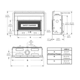 Napoleon Vector 50 Single-Sided Direct Vent Electronic Natural Gas Fireplace With Night Light System, 65" [LV50N-2]