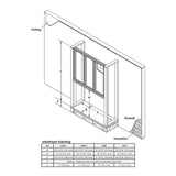 Napoleon Vector 50 Single-Sided Direct Vent Electronic Natural Gas Fireplace With Night Light System, 65" [LV50N-2]