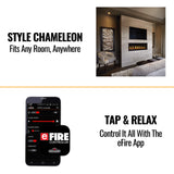 Napoleon Vector 50 Single-Sided Direct Vent Electronic Natural Gas Fireplace With Night Light System, 65" [LV50N-2]