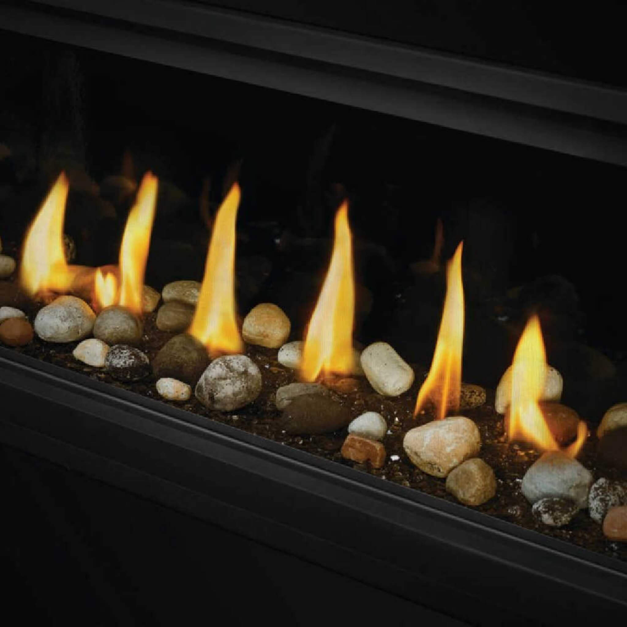 Napoleon Vector 50 Single-Sided Direct Vent Electronic Natural Gas Fireplace With Night Light System, 65" [LV50N-2]