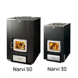 Narvi 30/50 Wood-Burning Sauna Stove With Sauna Stones (SAK57961)