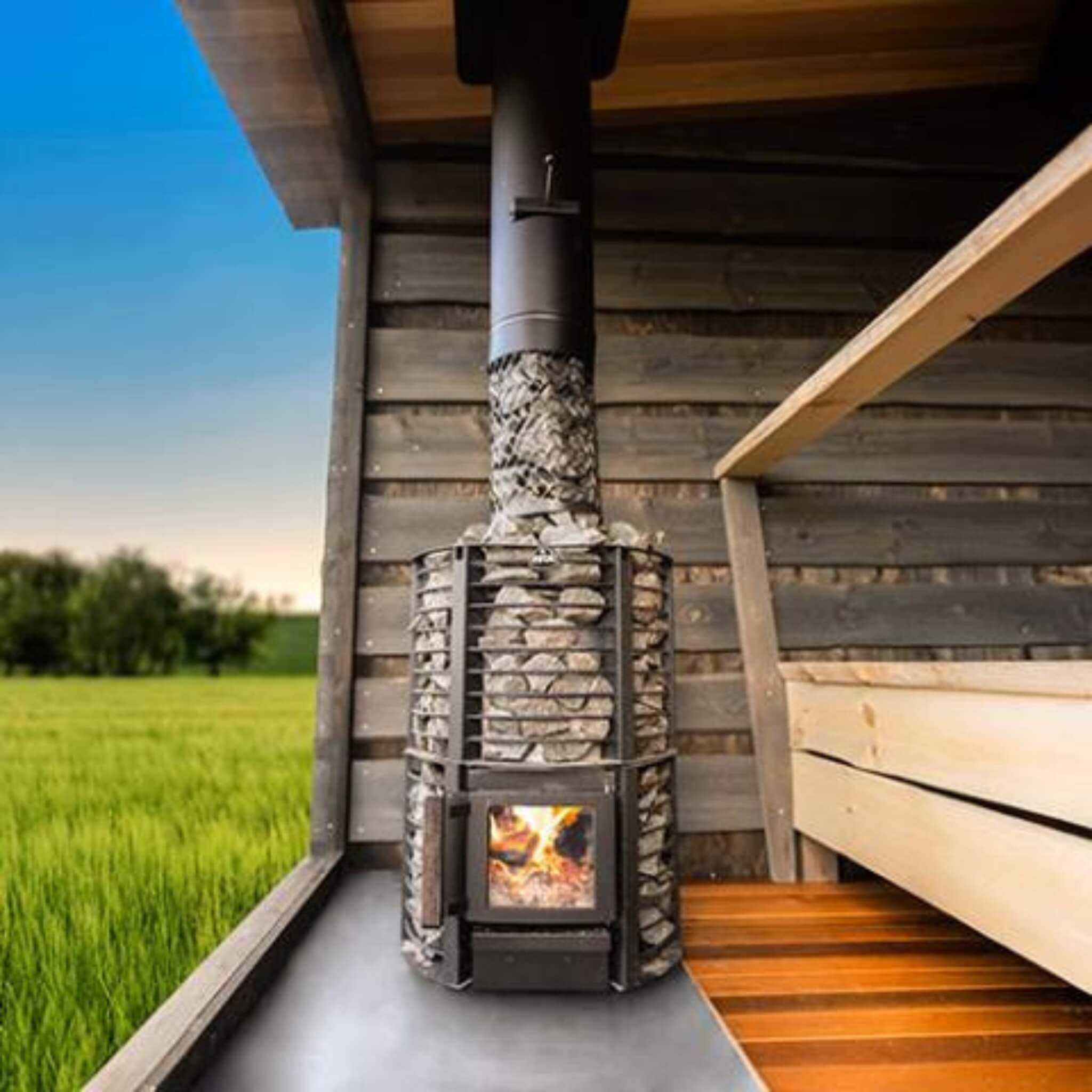 Narvi Inari 16KW Wood-Burning Sauna Stove With Stones (SAK90263)