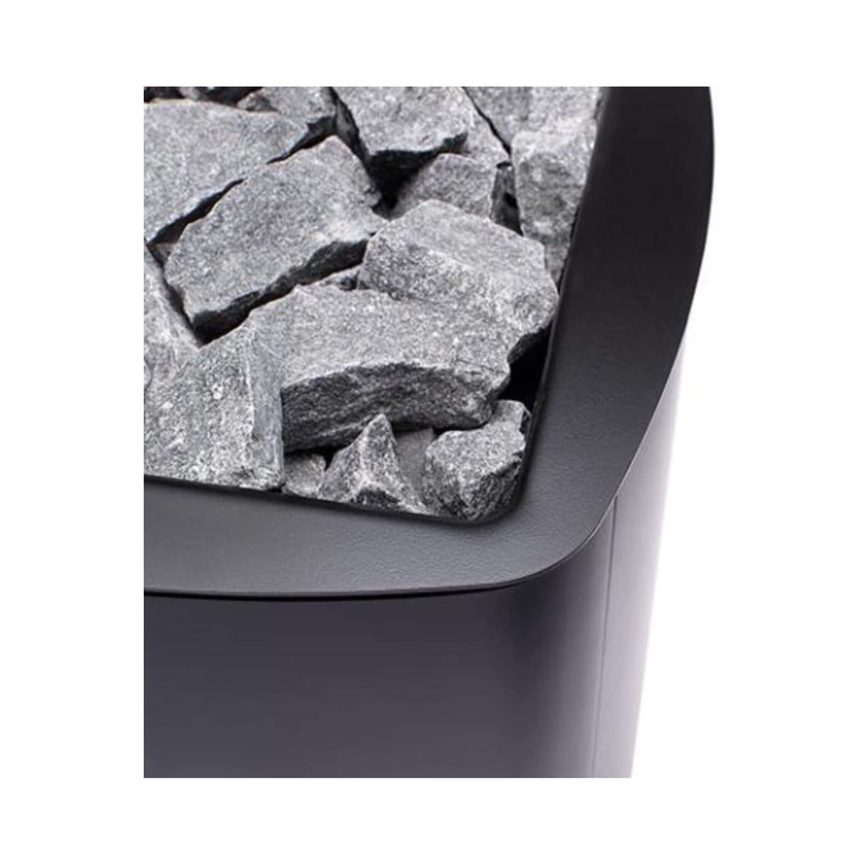 Narvi NC Black Wood-Burning Sauna Stove With Stones (SAK45812)
