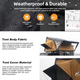 Naturnest Sirius 3 Premium 2XL 3-Person Clamshell Roof Top Tent (SAK62917)