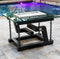 The Outdoor Plus Newton Powder Coated Fire Pit / Chain Support + Free Cover