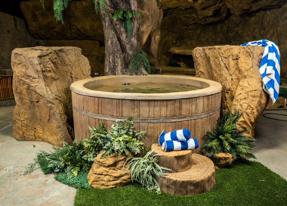 Natural Spas Oak Above Ground Hot Tub and Spa