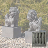 Campania Japanese Foo Dogs Set Garden Statue - OR-196 SET