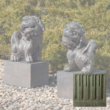 Campania Japanese Foo Dogs Set Garden Statue - OR-196 SET