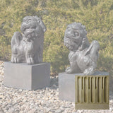 Campania Japanese Foo Dogs Set Garden Statue - OR-196 SET