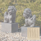 Campania Japanese Foo Dogs Set Garden Statue - OR-196 SET
