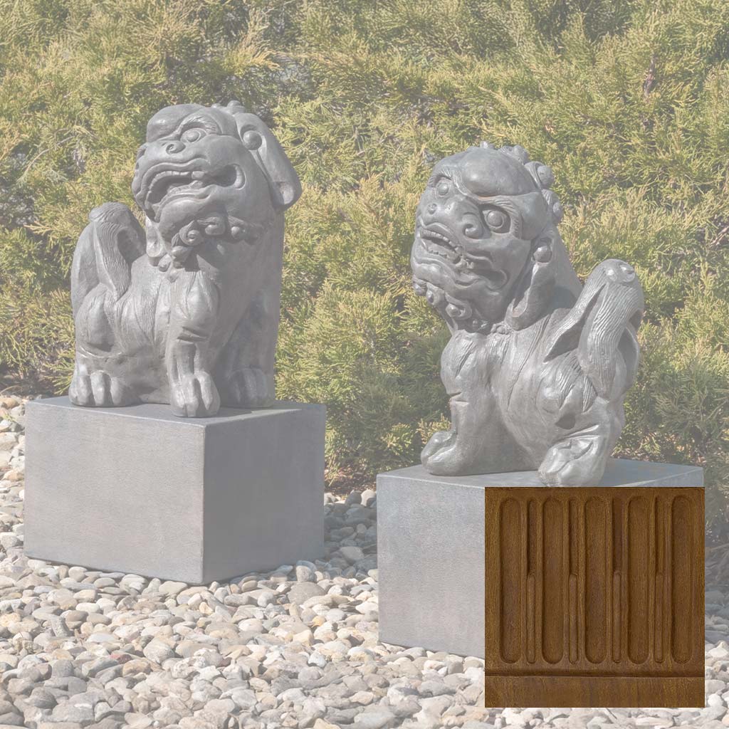 Campania Japanese Foo Dogs Set Garden Statue - OR-196 SET